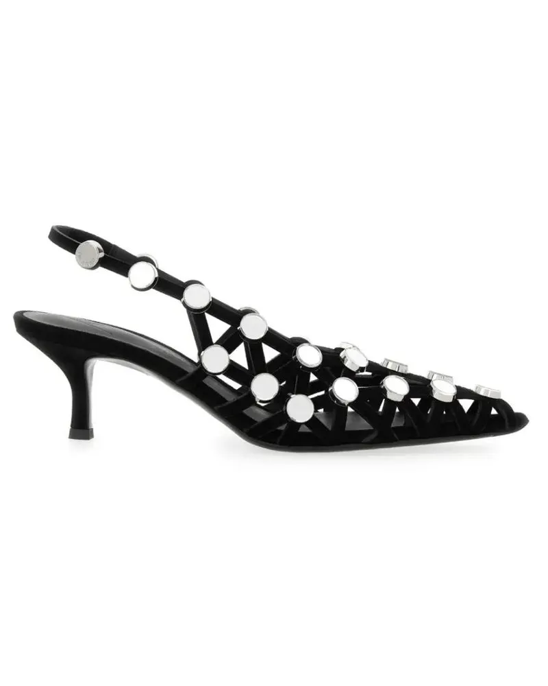 ATTICO Sandalen Slingback "Grid" schwarz Schwarz