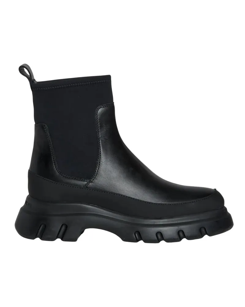 Voile Blanche Stiefel Black Leather Chelsea Boot schwarz Schwarz