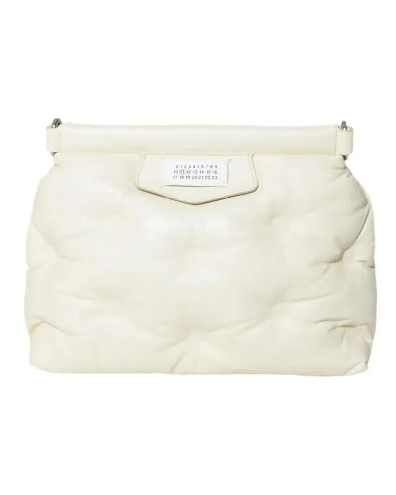 Maison Margiela Hobo Bags Glam Slam Classique Padded Small Cream weiß Weiß