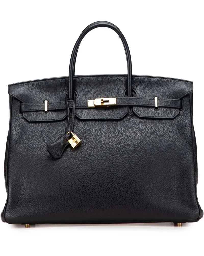 Hermès Crossbody Bags Clemence Birkin Retourne 40 schwarz Schwarz