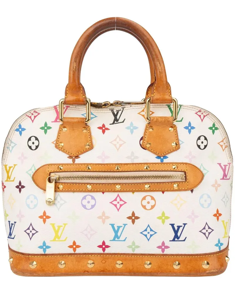 Louis Vuitton Crossbody Bags  Murakami Multicolor Alma PM Handbag weiß Weiß