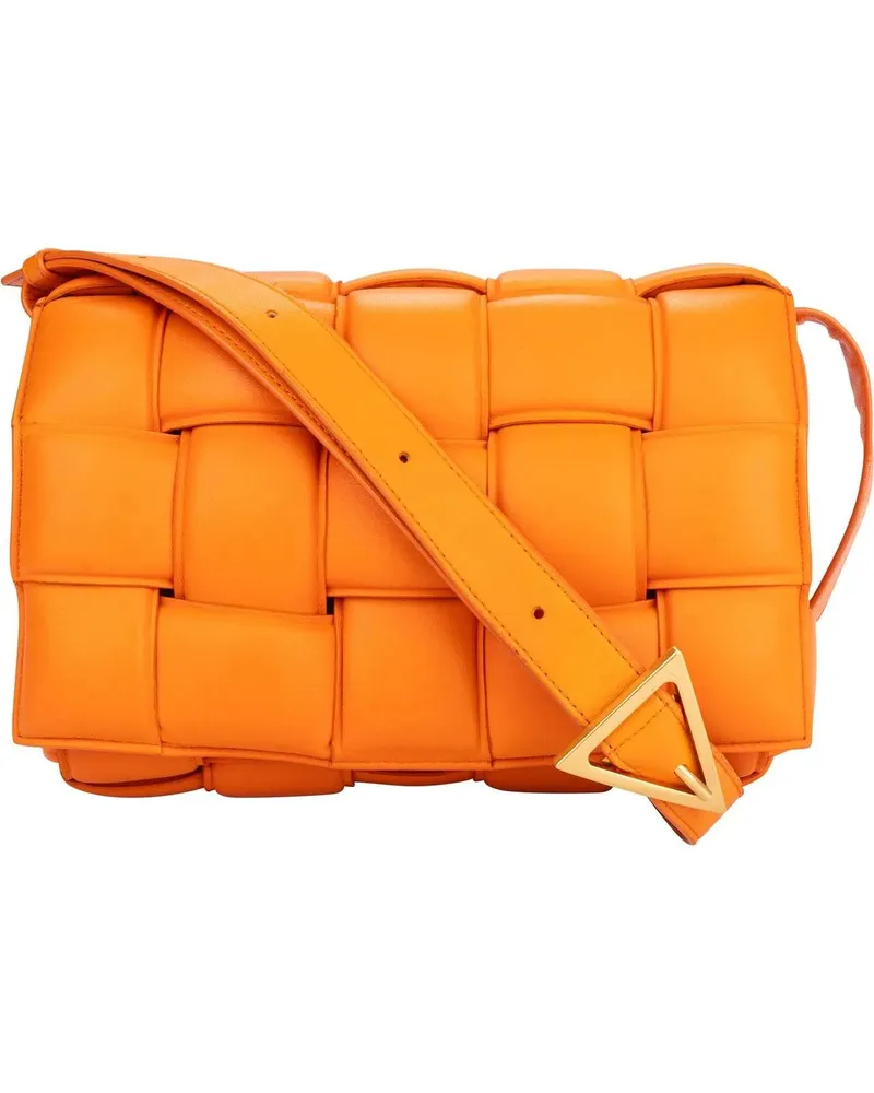 Bottega Veneta Crossbody Bags  Orange Leather Cassette Crossbody B orange Orange
