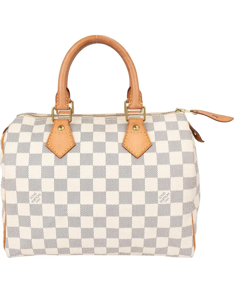 Louis Vuitton Crossbody Bags  Damier Azur Monogram Speedy 25 Handb weiß Weiß