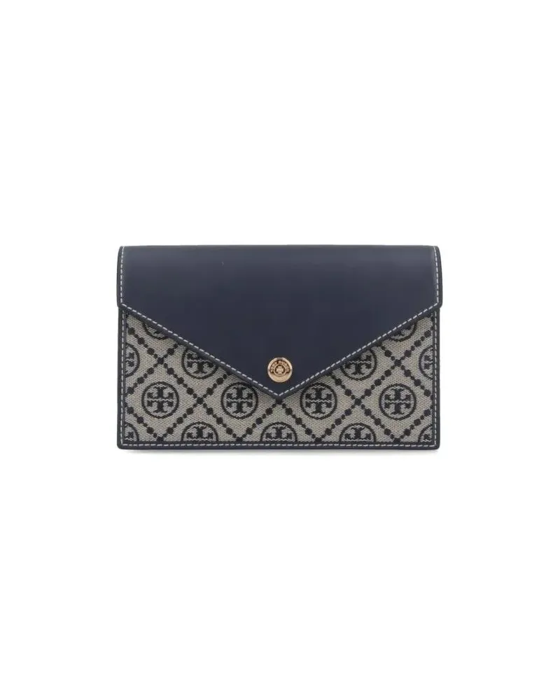 Tory Burch Portemonnaie T Monogram Chain Wallet – Beige beige Beige