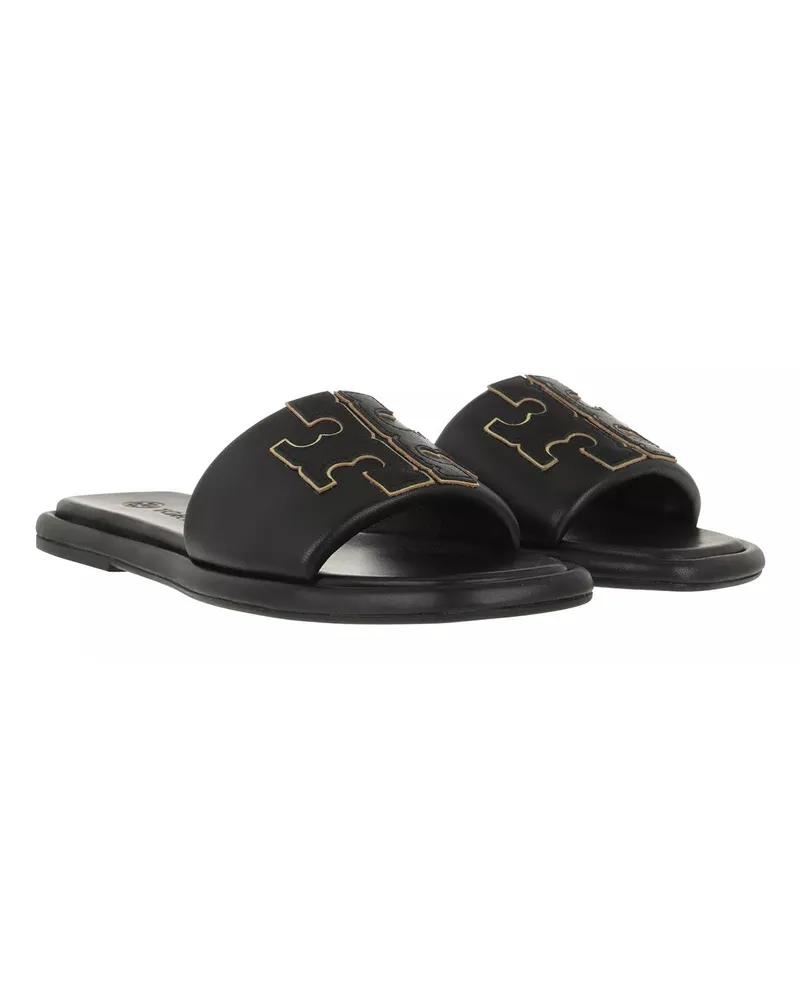 Tory Burch Slipper & Pantoletten Double T Sport Slide schwarz Schwarz