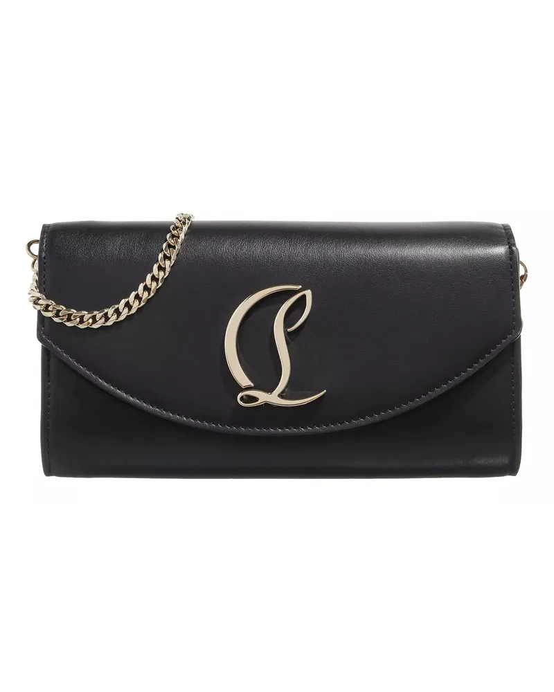 Christian Louboutin Portemonnaie Wallet On A Chain Schwarz