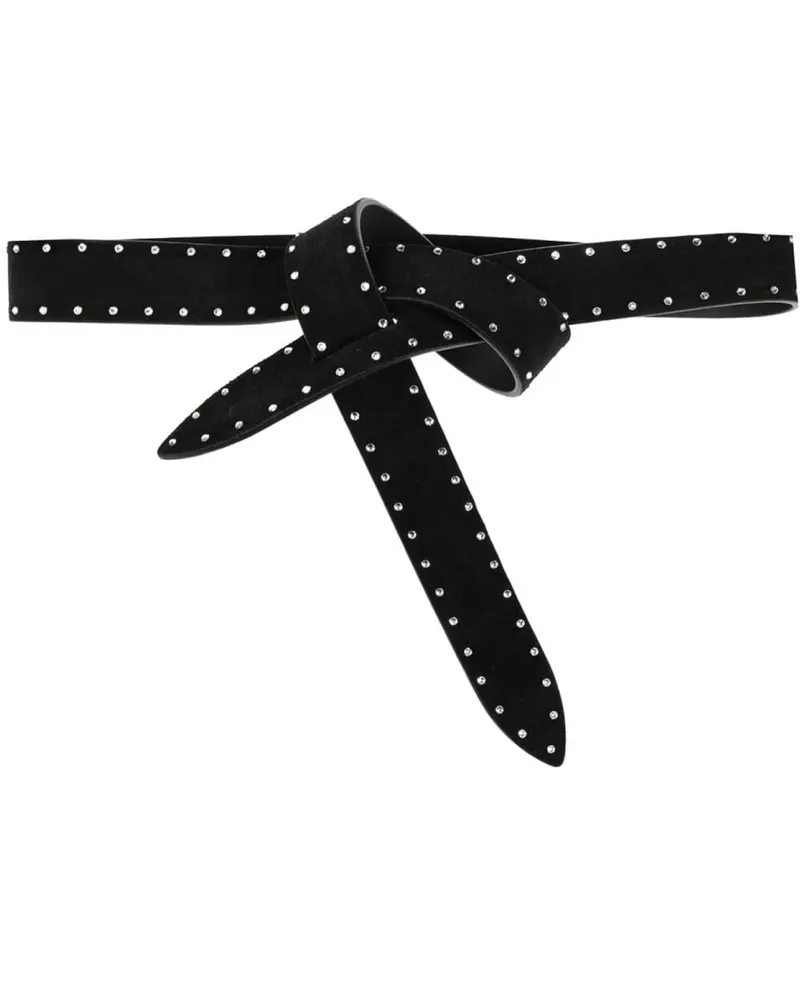 Isabel Marant Gürtel Lecce Crystal Embellished Belt schwarz Schwarz
