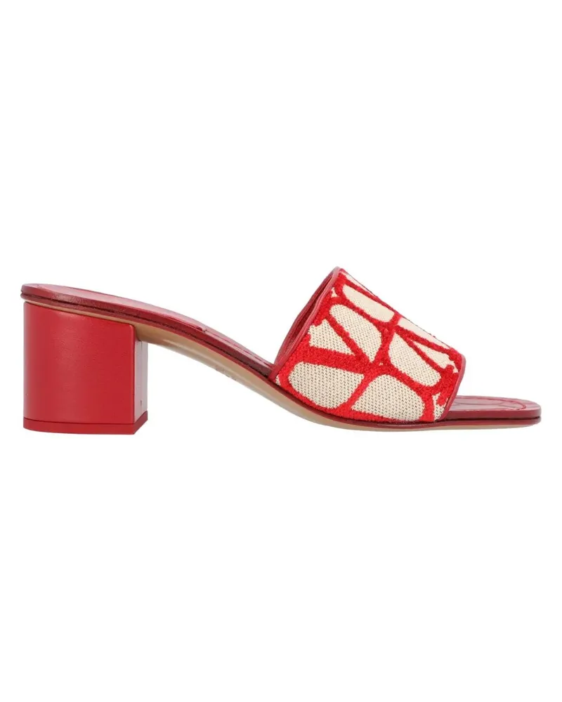 Valentino Garavani Sandalen Vlogo Heel Slides Red rot Rot