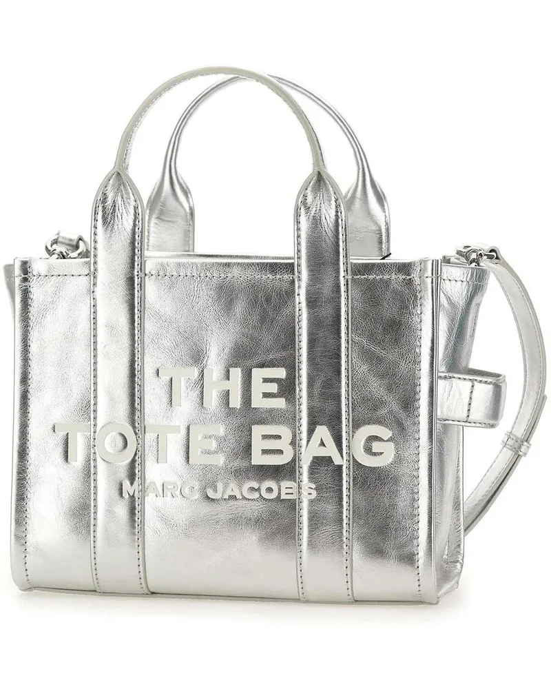 Marc Jacobs Shopper & Totes The Small Tote - Leather - Silver silberfarben 