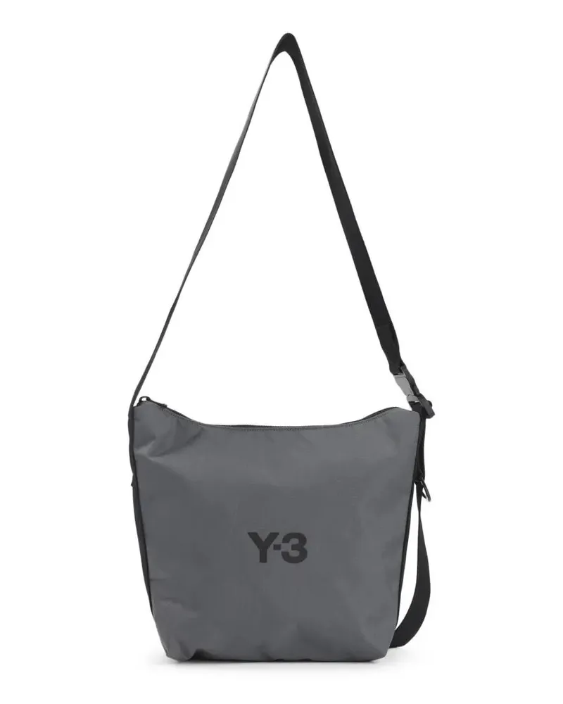 Y-3 Hobo Bags Contemporary Grey Crossbody Bag With Adjustable St grau Grau