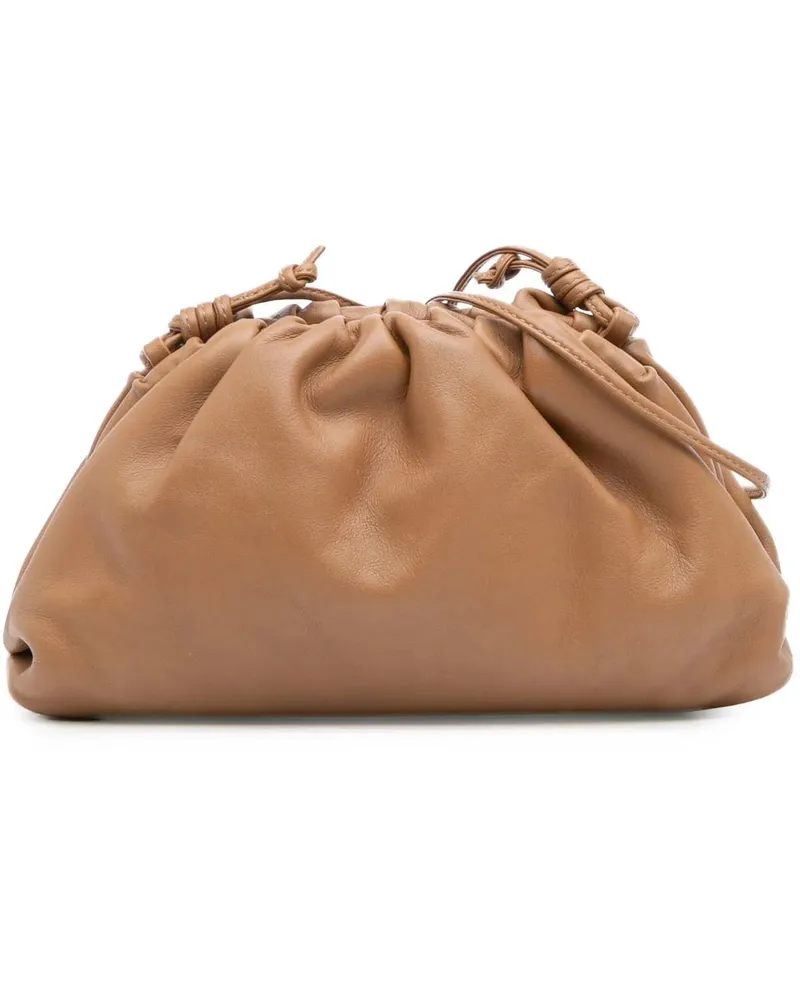 Bottega Veneta Hobo Bags Lambskin The Mini Pouch Crossbody braun Braun