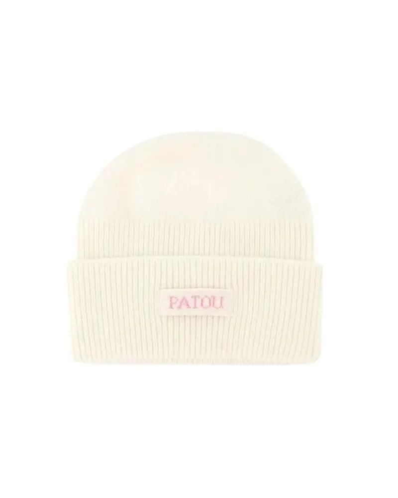Patou Caps & Mützen Beanie - Wool - White weiß Weiß