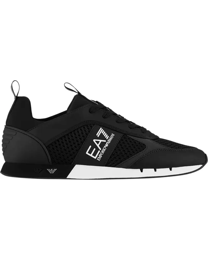 EA7 Low-Top Sneaker Heren Sneaker schwarz Schwarz