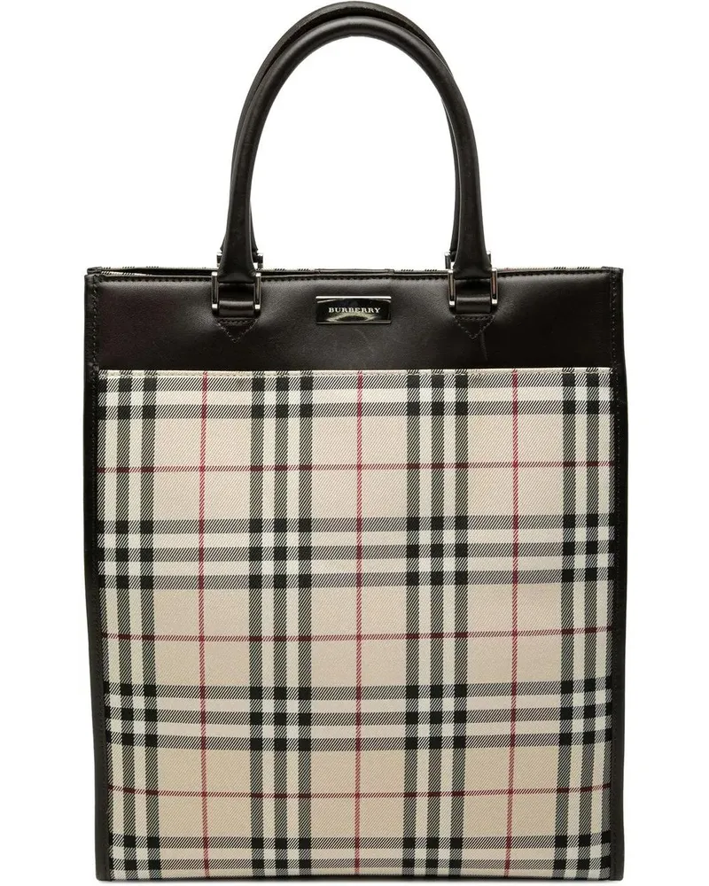 Burberry Shopper House Check Canvas Tote braun Braun