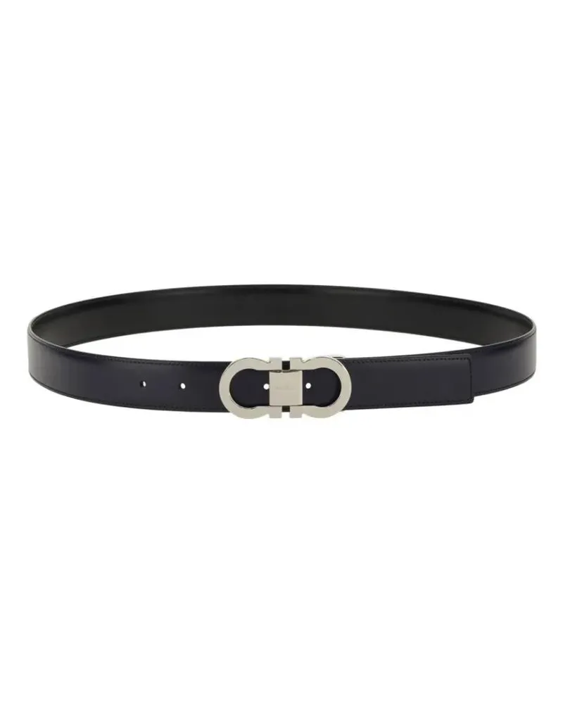 Ferragamo Gürtel Reversible Calf Leather Belt schwarz Schwarz