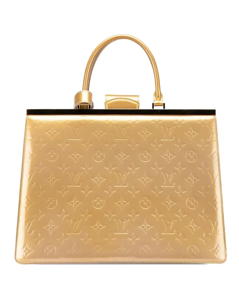 Louis Vuitton Crossbody Bags Monogram Vernis Deesse GM goldfarben 