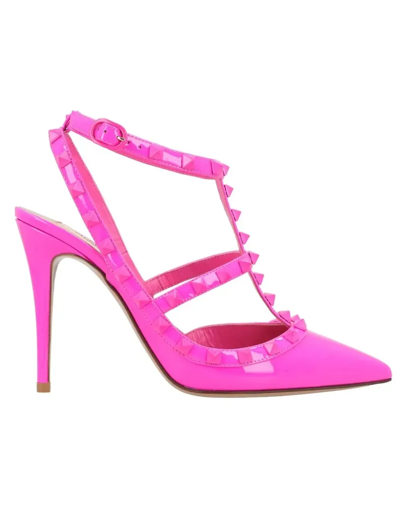 Valentino Garavani Hohe Schuhe Rockstud Caged Pumps Pink pink Rosa