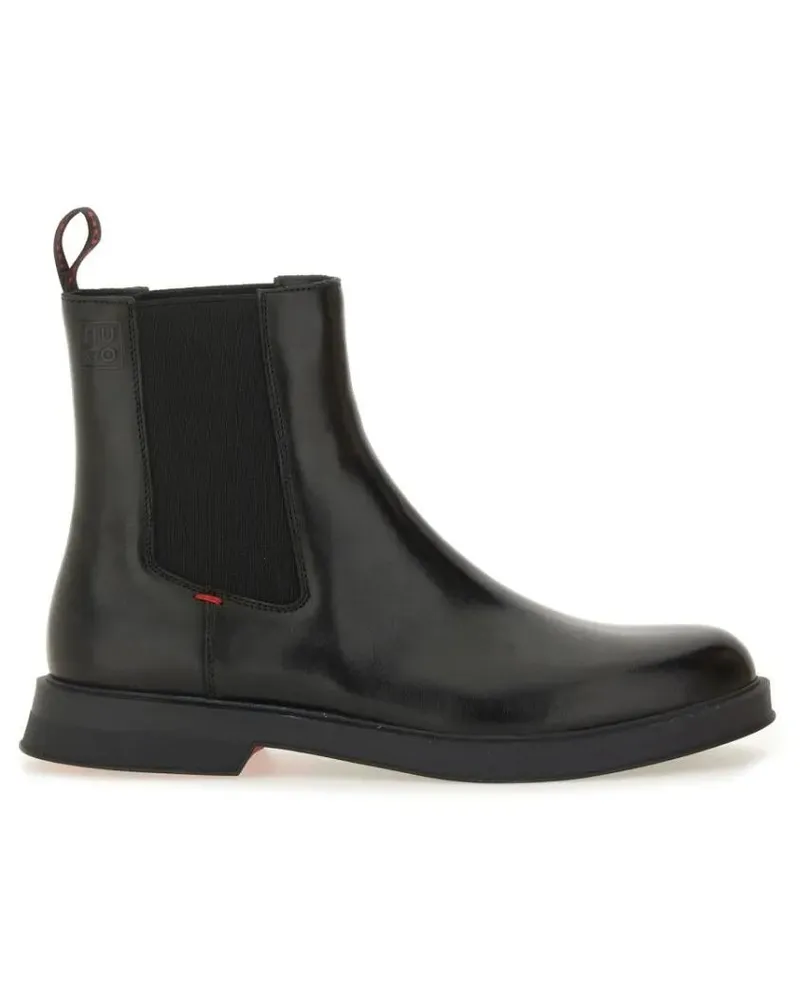 HUGO BOSS Stiefel Leather Chelsea Boot schwarz Schwarz