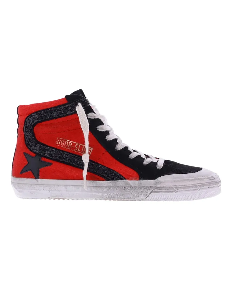 Golden Goose Low-Top Sneaker Dames Slide Sneaker Rood/Zwart rot Rot