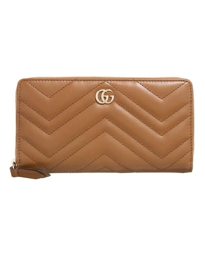 Gucci Portemonnaie Marmont Zip Around Wallet braun Braun