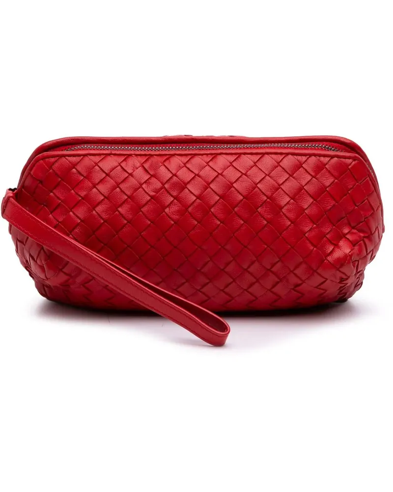 Bottega Veneta Kosmetiktaschen Nappa Intrecciato Pouch rot Rot