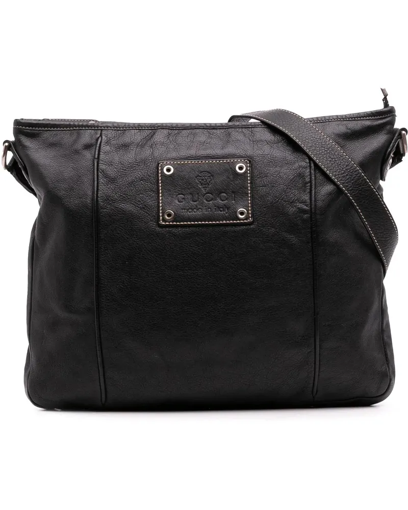 Gucci Hobo Bags Leather Hysteria Crossbody schwarz Schwarz