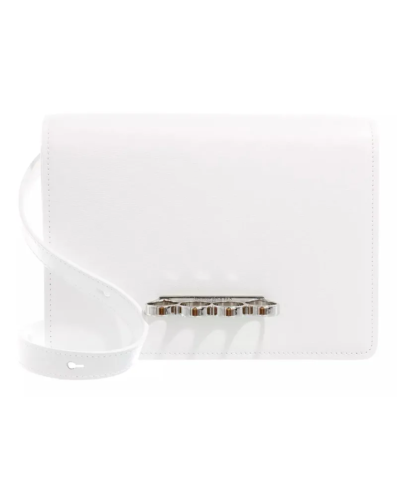 Alexander McQueen Crossbody Bags Four Ring Crossbody Bag weiß Weiß