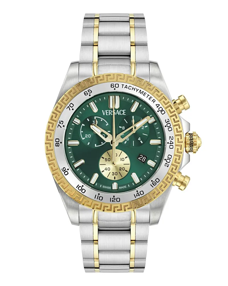 Versace Uhren Quarz-Chronographenuhr  Chrono X silver Silber