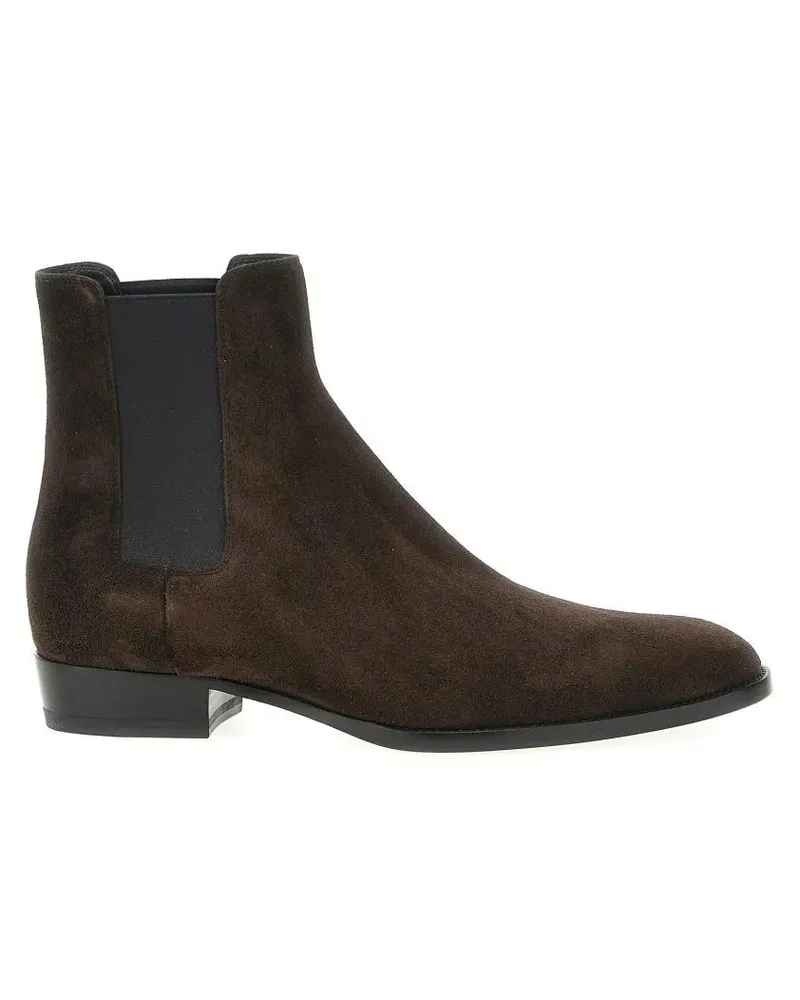 Saint Laurent Stiefel 'Wyatt' Boots braun Braun