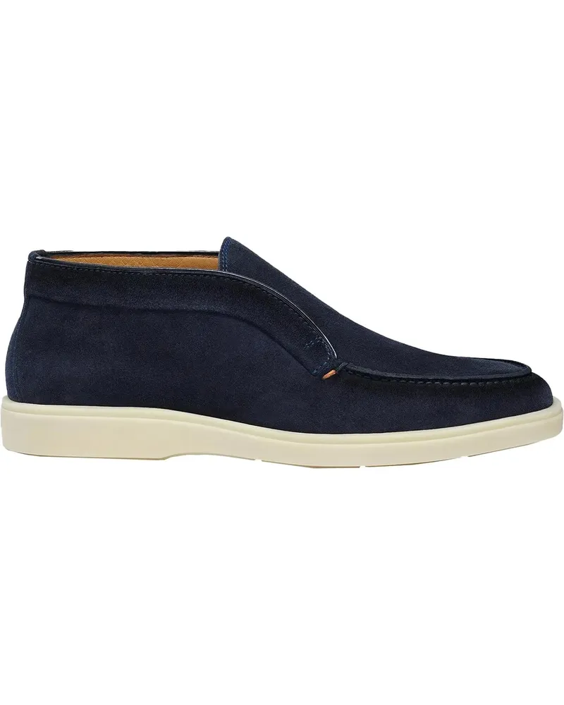 Santoni Loafer Halfhoge Instapper Donkerblauw blau Blau