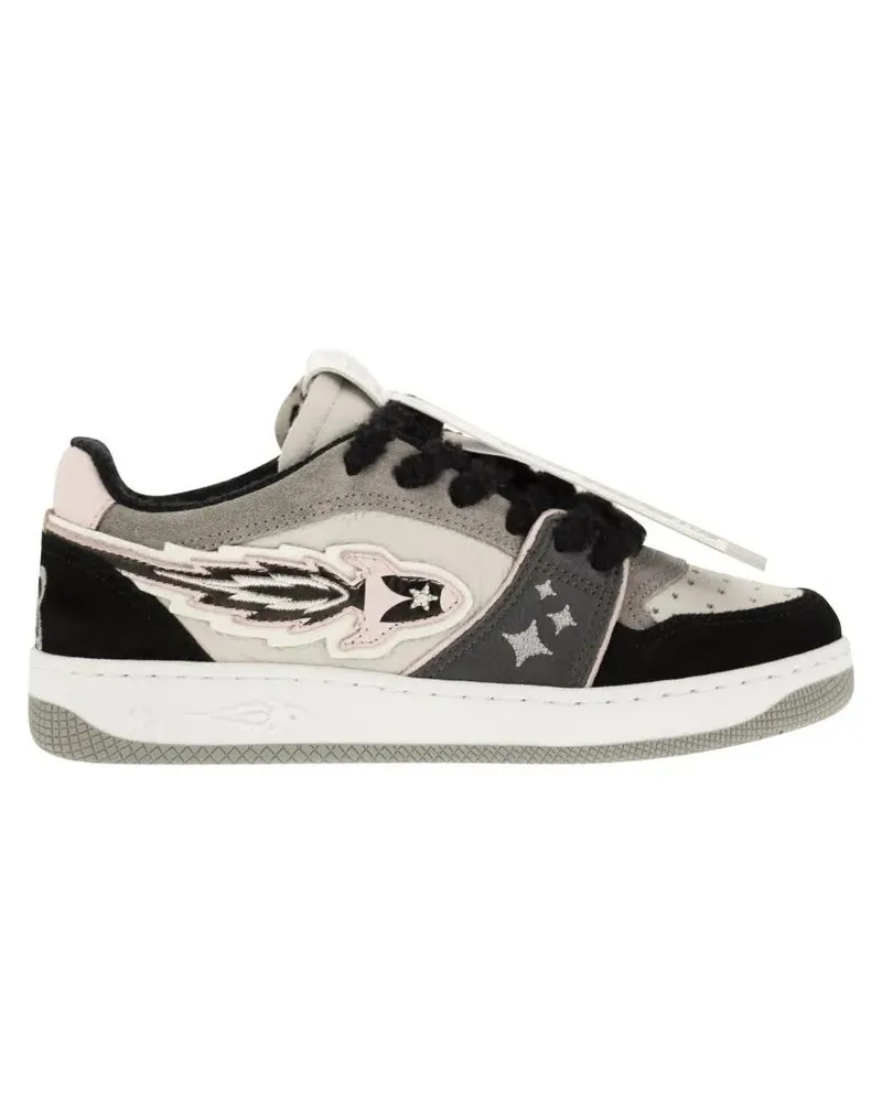 ENTERPRISE JAPAN Low-Top Sneaker Ej Egg Rocket - Leather Trainers With Logo bunt Bunt