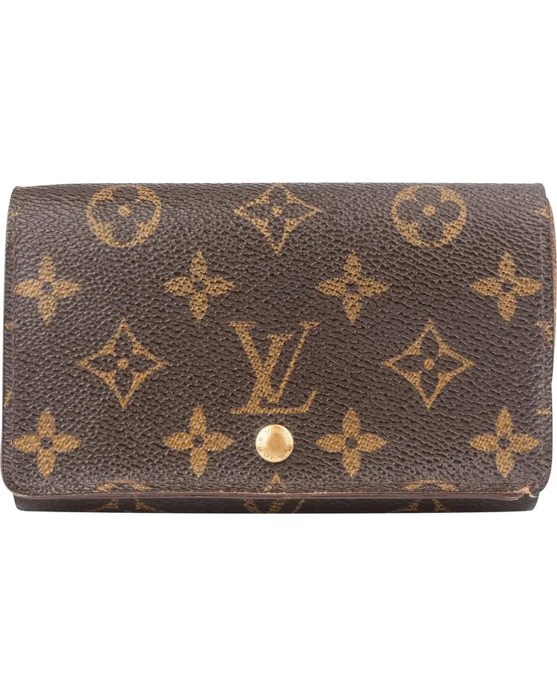 Louis Vuitton Portemonnaie  Canvas Monogram Tresor Wallet braun Braun