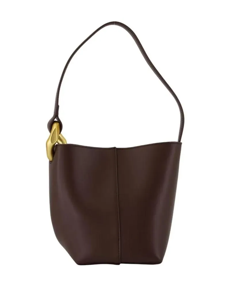 J.W.Anderson Hobo Bags The Jwa Corner Small Shoulder Bag - Leather - Brow braun Braun
