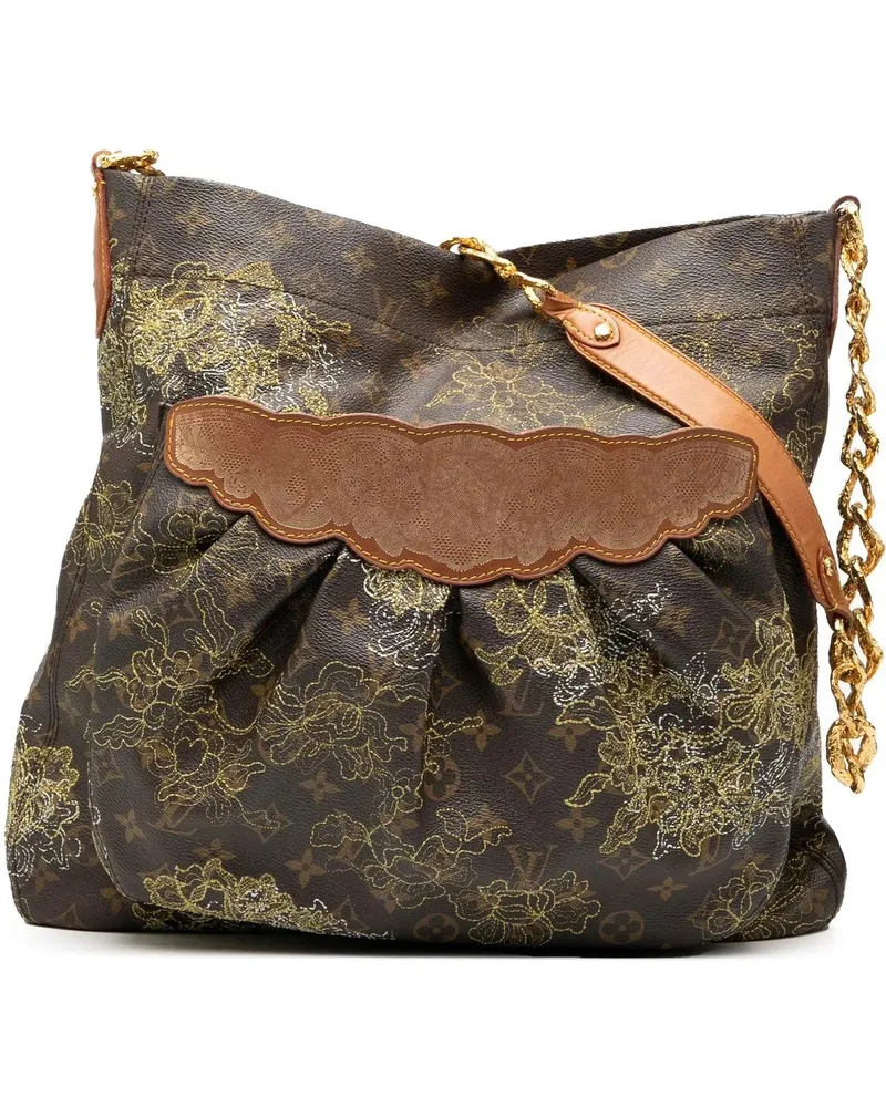 Louis Vuitton Hobo Bags Limited Edition Monogram Dentelle Fersen braun Braun