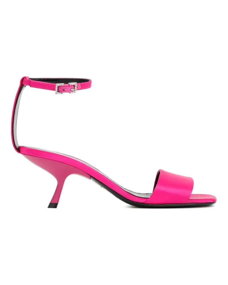 Sergio Rossi Sandalen Magenta Satin Sandals pink Rosa