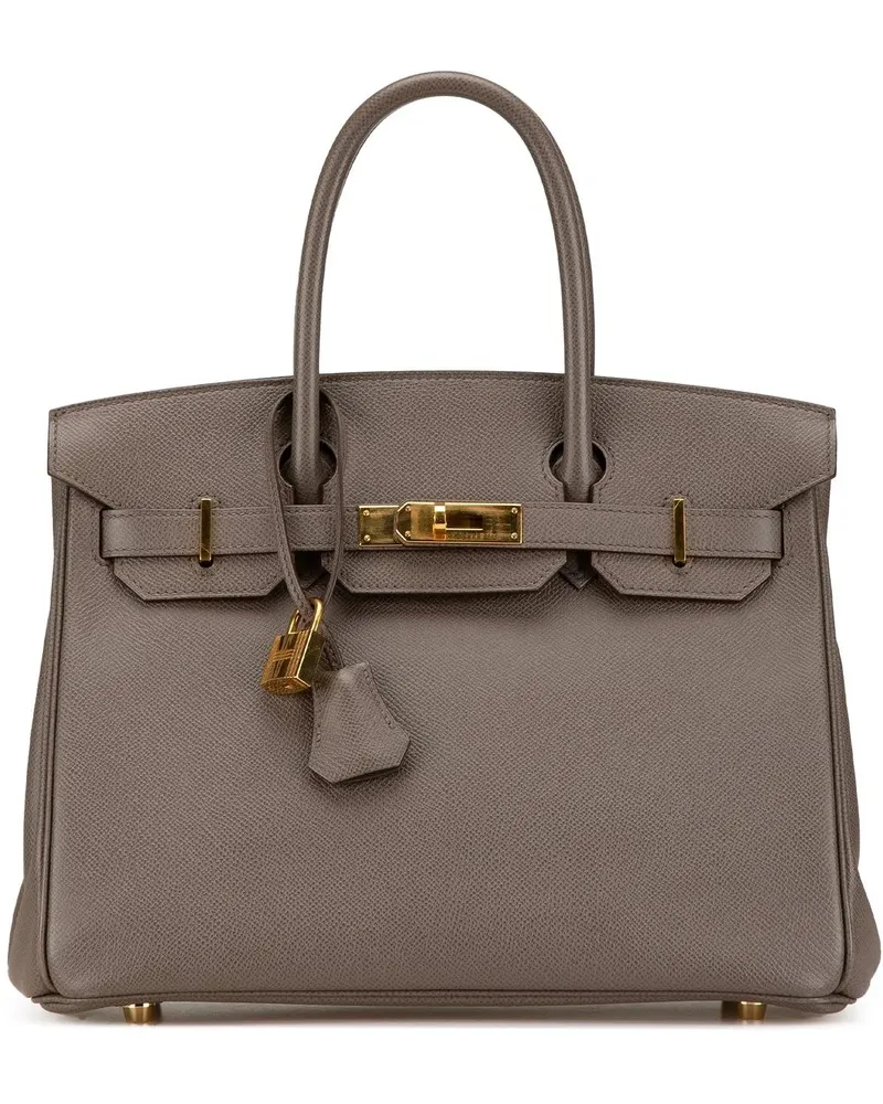 Hermès Crossbody Bags Epsom Birkin Retourne 30 braun Braun