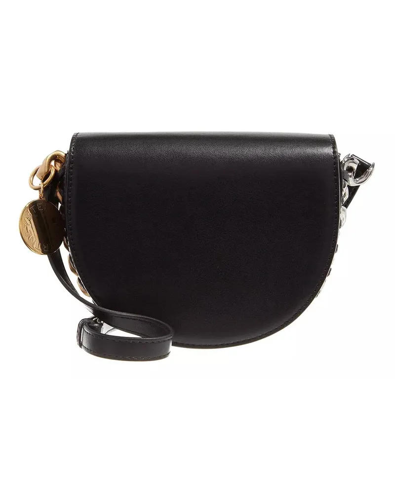 Stella McCartney Crossbody Bags Frayme Small Flap Shoulder Bag Schwarz