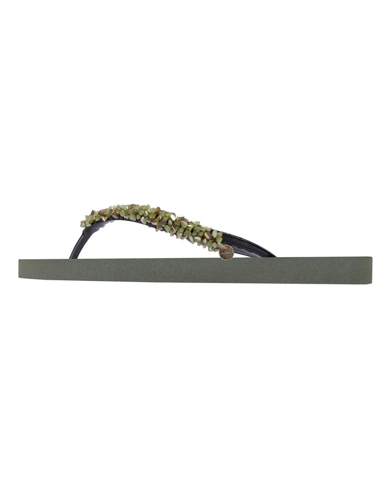 uzurii Slipper & Pantoletten Zehentrenner Classic Aby Army Green grün Grün