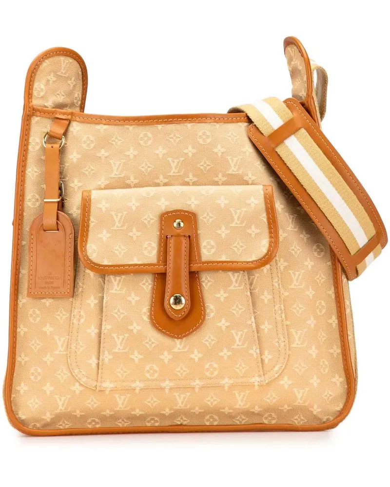 Louis Vuitton Hobo Bags Monogram Mini Lin Besace Mary Kate braun Braun