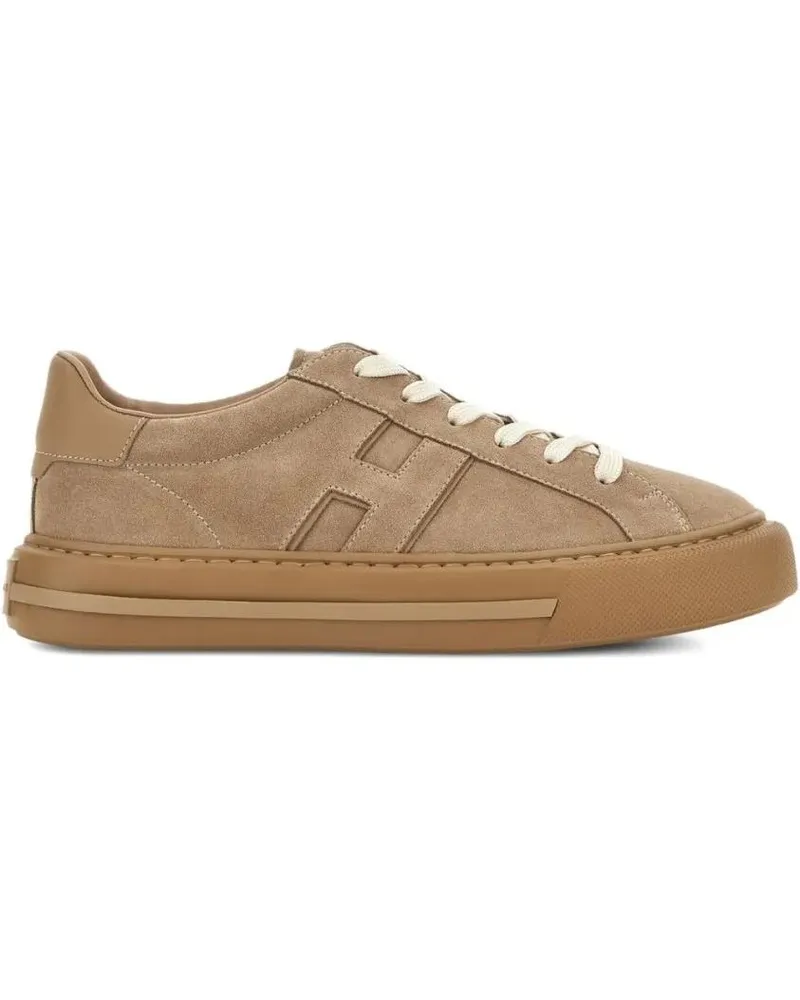 Hogan Low-Top Sneaker Low-Top Beige Sneakers With Embossed Logo braun Braun