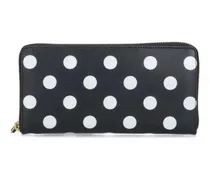 Portemonnaies Polka Dot Zip Wallet – Black schwarz