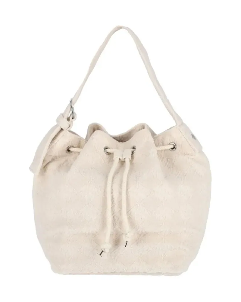 Tory Burch Beuteltaschen T Monogram Bucket Bag – White weiß Weiß