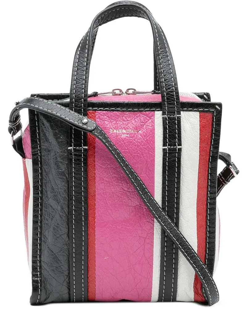 Balenciaga Hobo Bags XS Lambskin Bazar Shopper Satchel rosa Gold