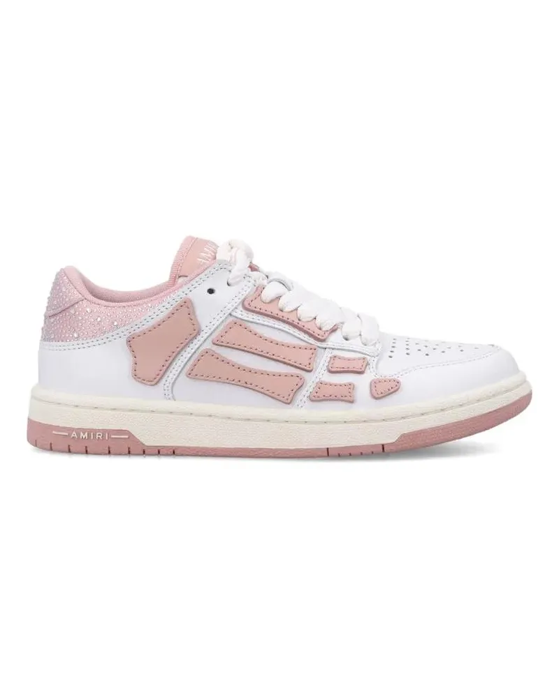 Amiri Low-Top Sneaker Crystal Satin Skel Top Low Woman's Sneakers weiß Weiß