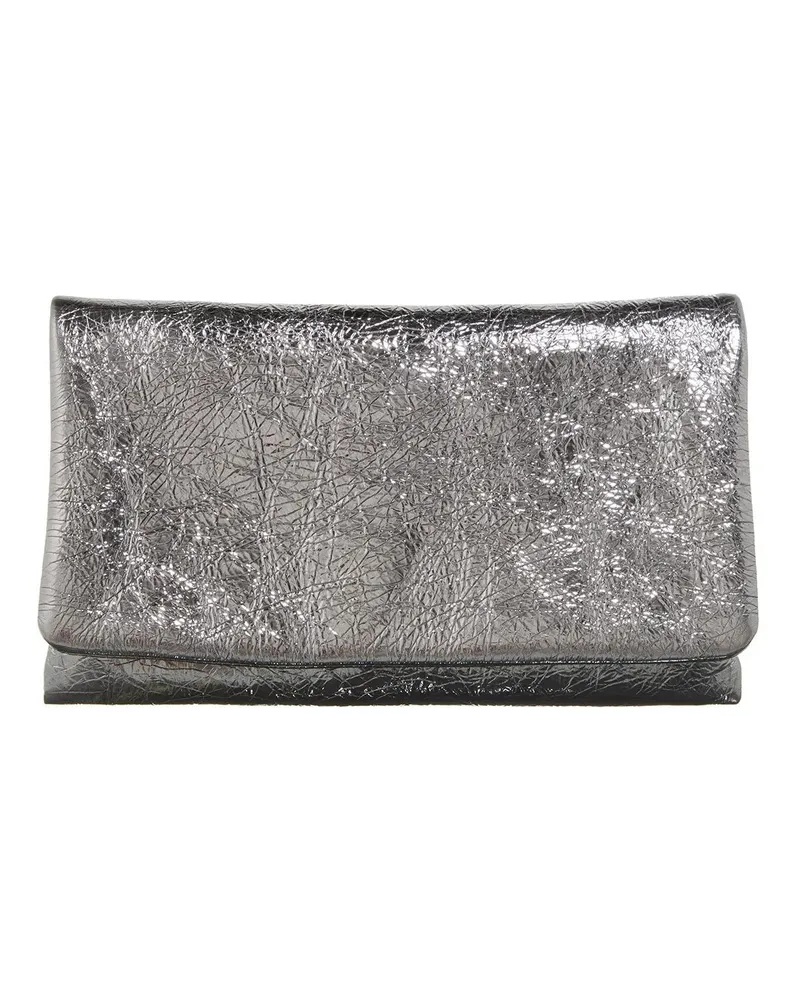 Abro Pochettes Clutch/ Anthracite silberfarben 