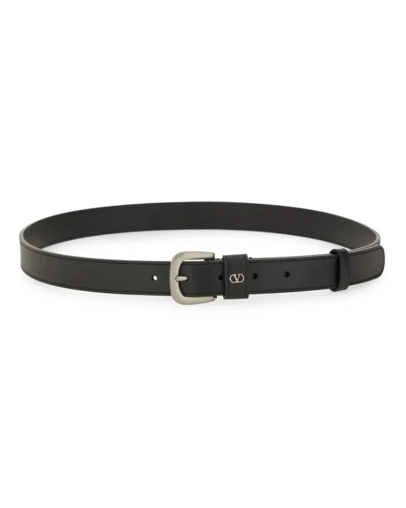 Valentino Garavani Gürtel "Vlogo Signature" Belt schwarz Schwarz