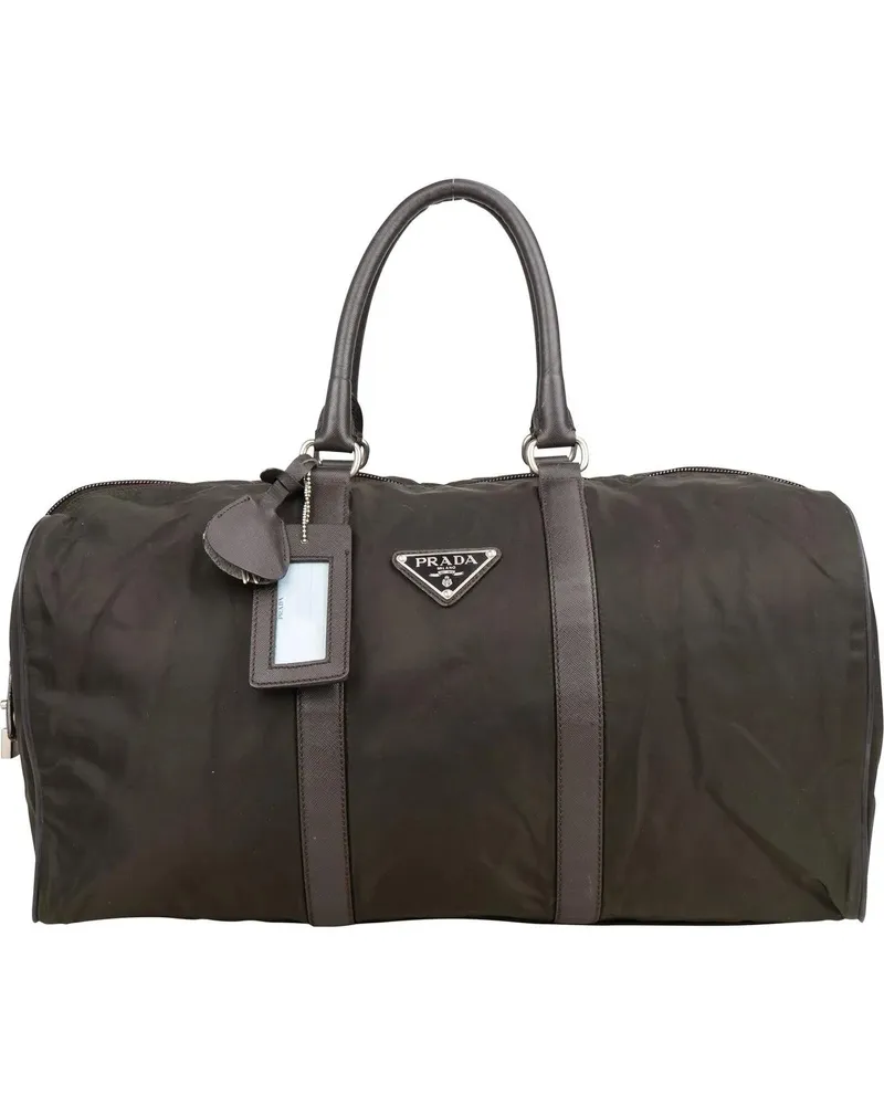 Prada Crossbody Bags  Nylon Triangle Duffle Bag 48 grün Grün
