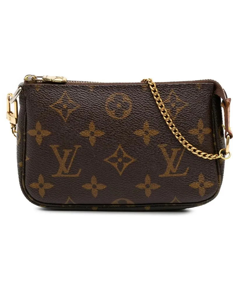 Louis Vuitton Crossbody Bags Monogram Mini Pochette Accessoires braun Braun