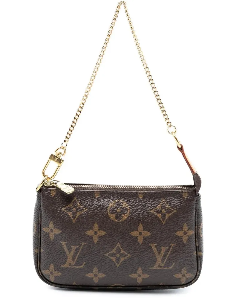 Louis Vuitton Crossbody Bags Monogram Mini Pochette Accessoires braun Braun