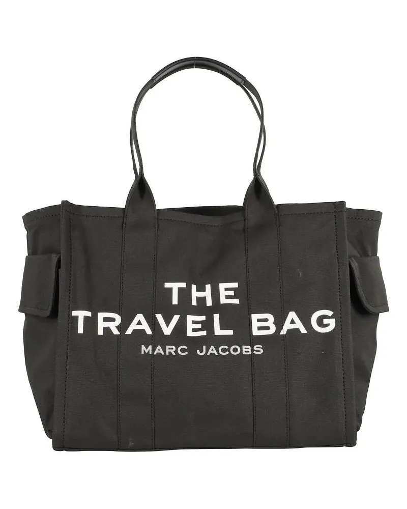 Marc Jacobs Shopper & Totes Versatile Black Cotton Travel Tote With Dual Handl schwarz Schwarz